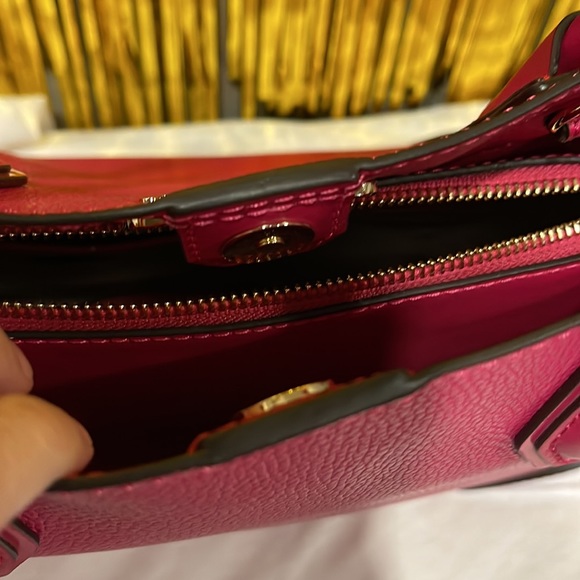 Michael Kors Mercer Corner Kors Studios Satchels Ultra Pink Medium Leather Bag - Picture 9 of 9